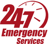 Logo 247 Emergency Services Red Copy